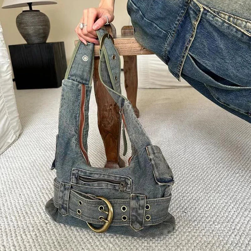 Denim Shoulder Bag