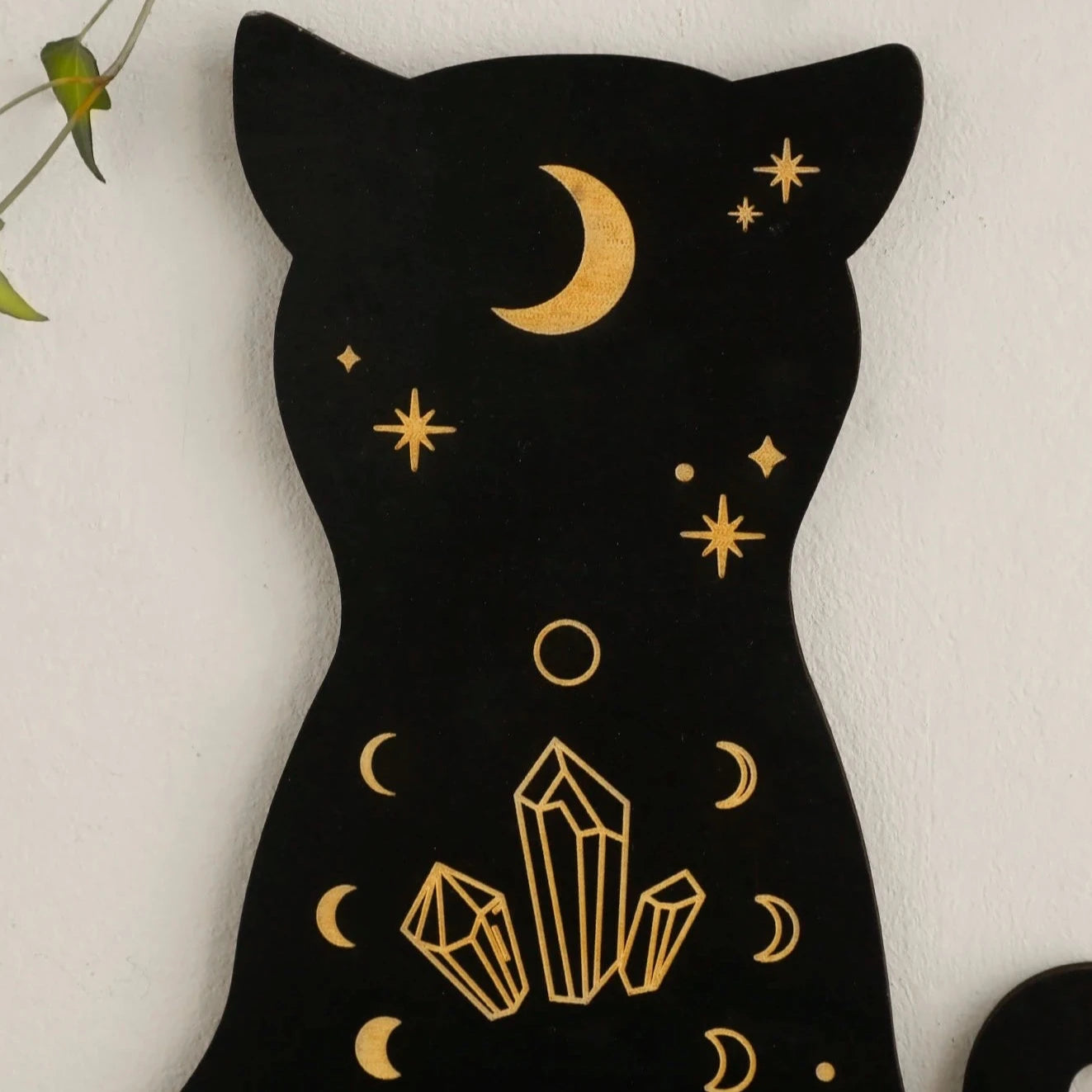 Black Cat Wooden Shelf