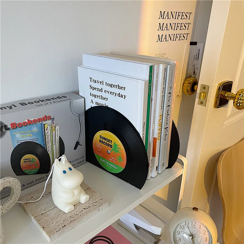 Vinyl Record Bookends