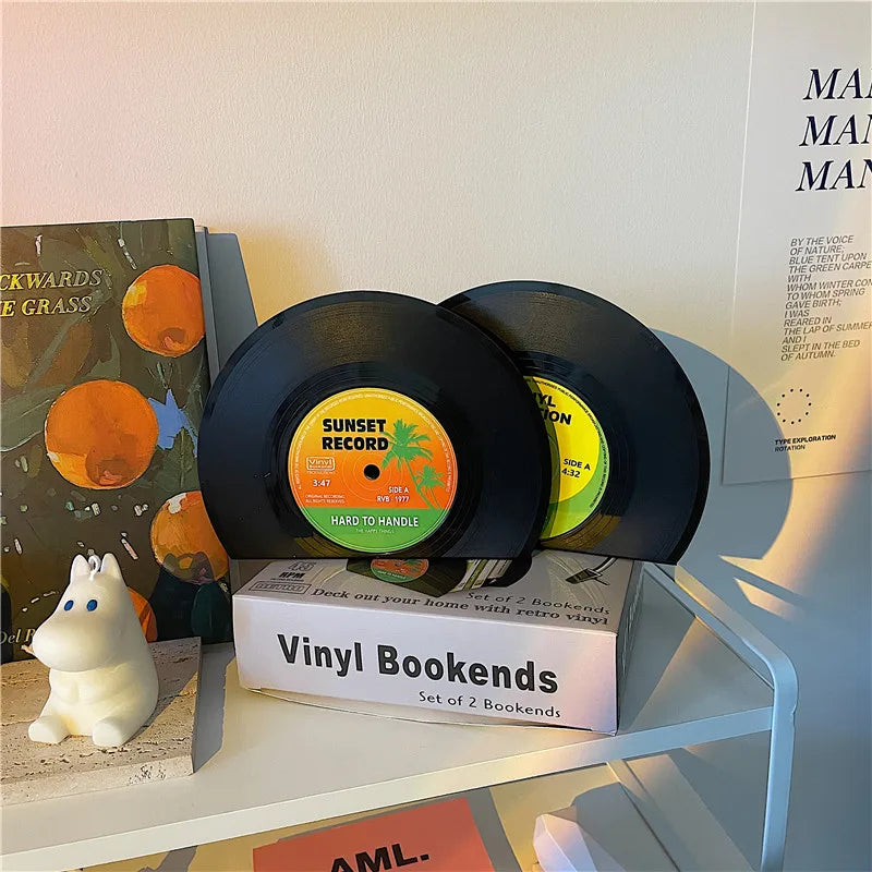 Vinyl Record Bookends