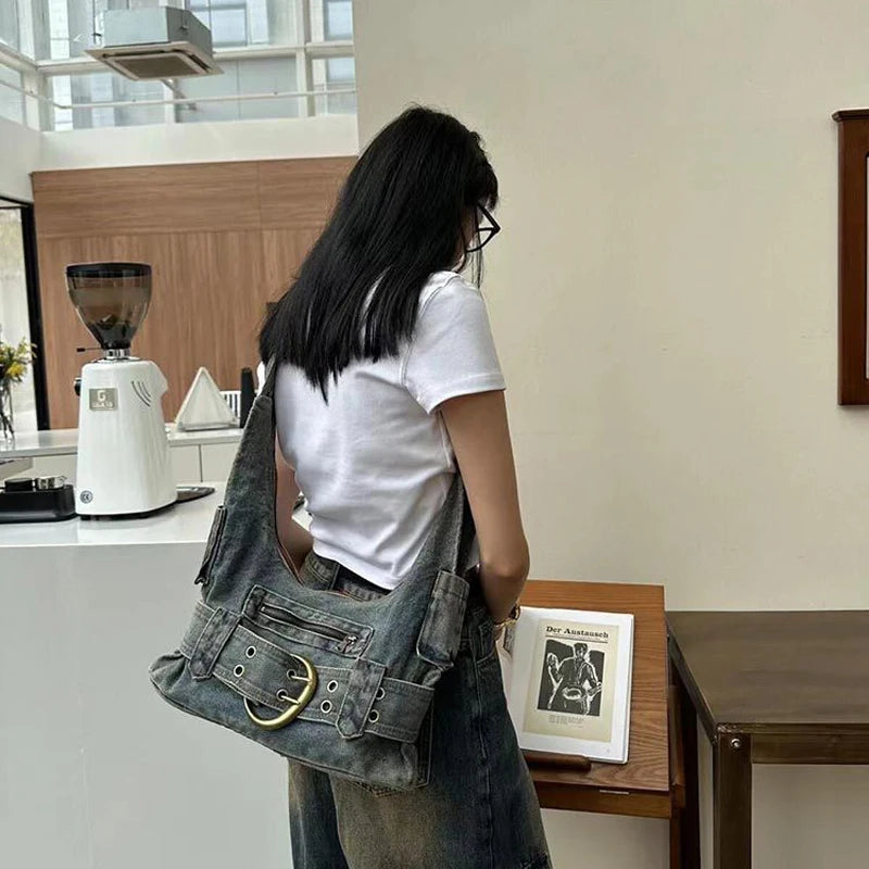 Denim Shoulder Bag