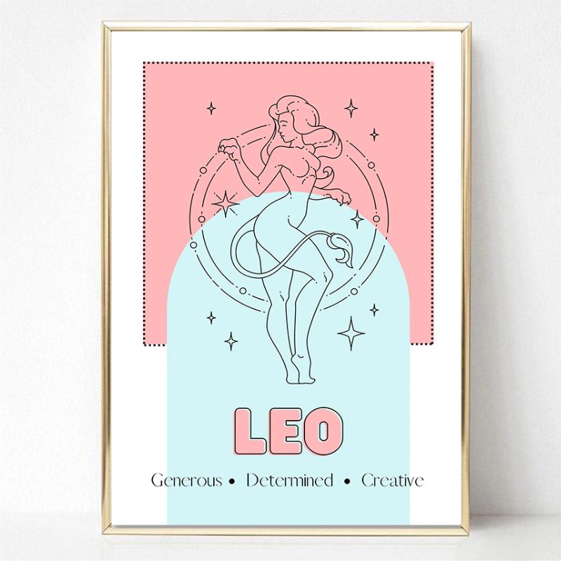 Pastel Zodiac Canvas Print