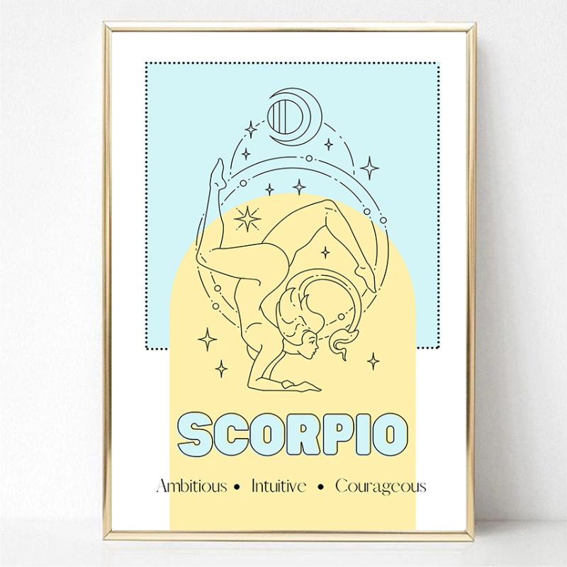 Pastel Zodiac Canvas Print