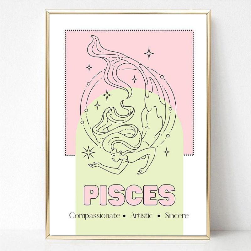 Pastel Zodiac Canvas Print