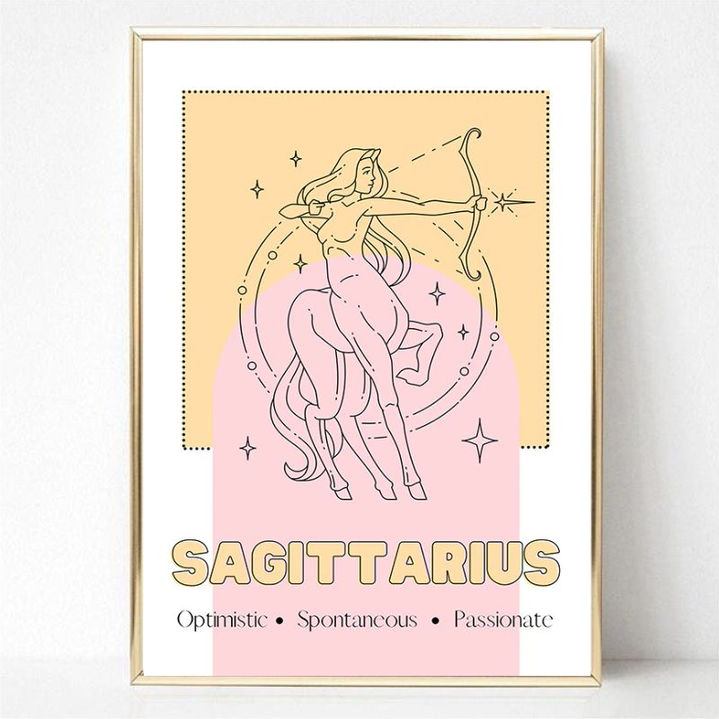 Pastel Zodiac Canvas Print