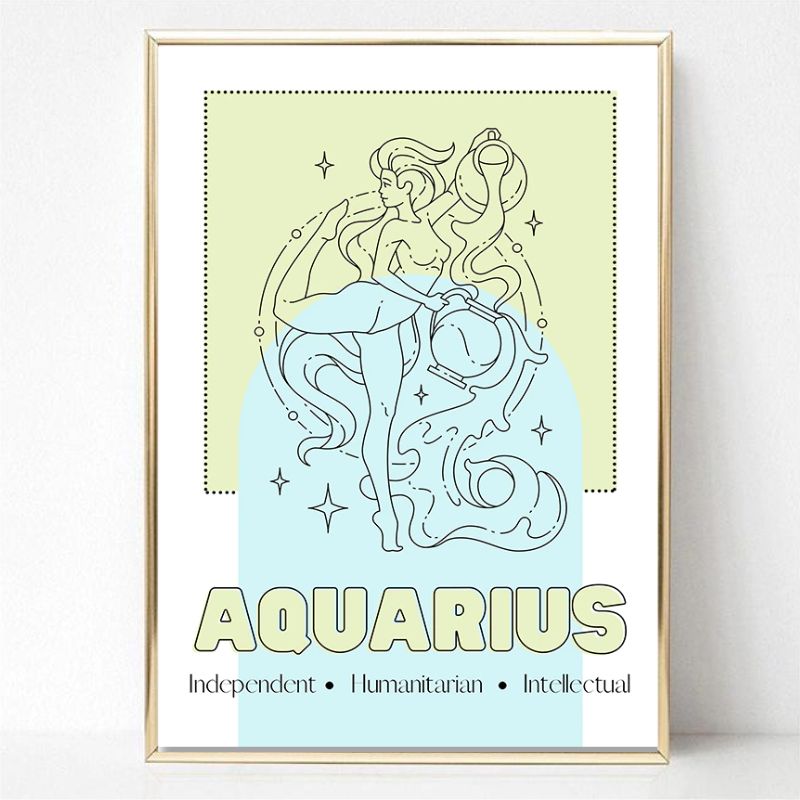 Pastel Zodiac Canvas Print