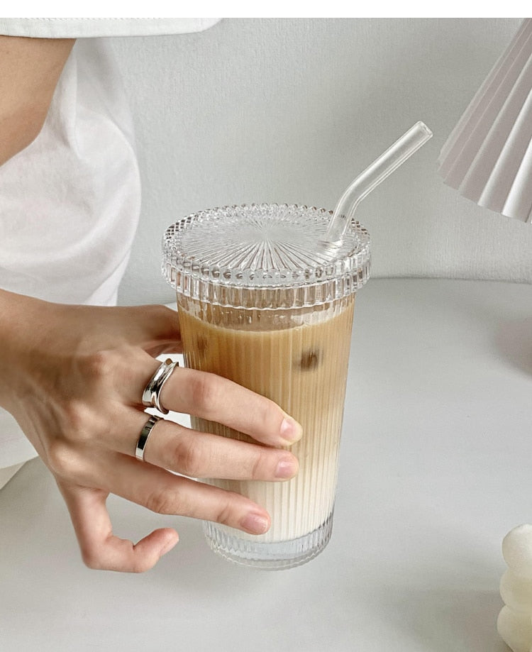 Glass Tumbler & Straw