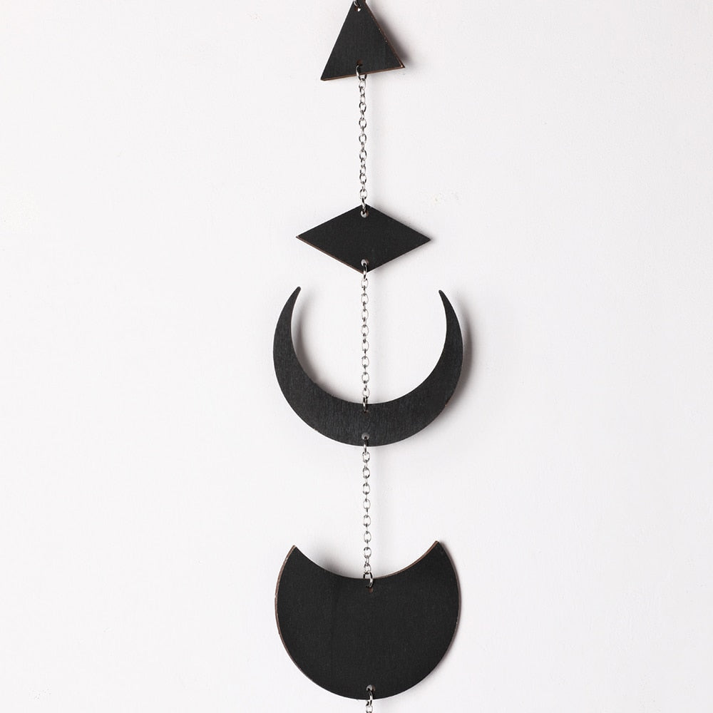 Wooden Moon Garland