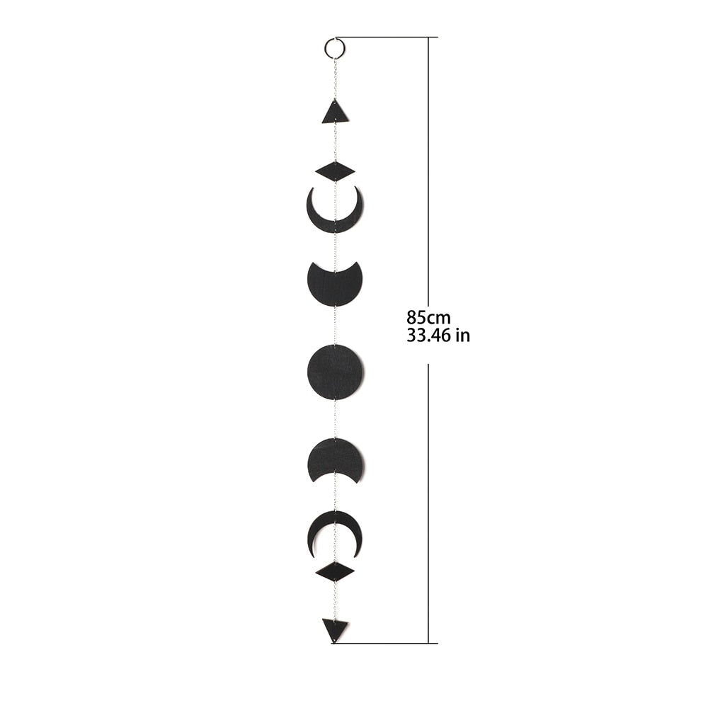 Wooden Moon Garland