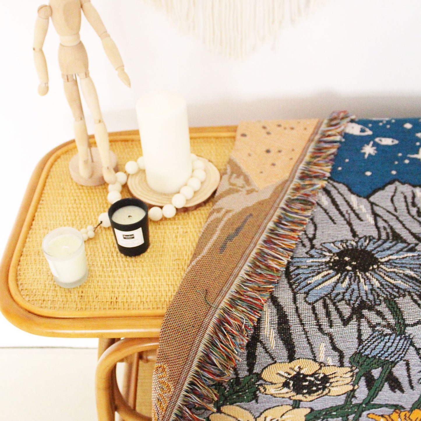 Moonlit Meadows Tapestry Blanket