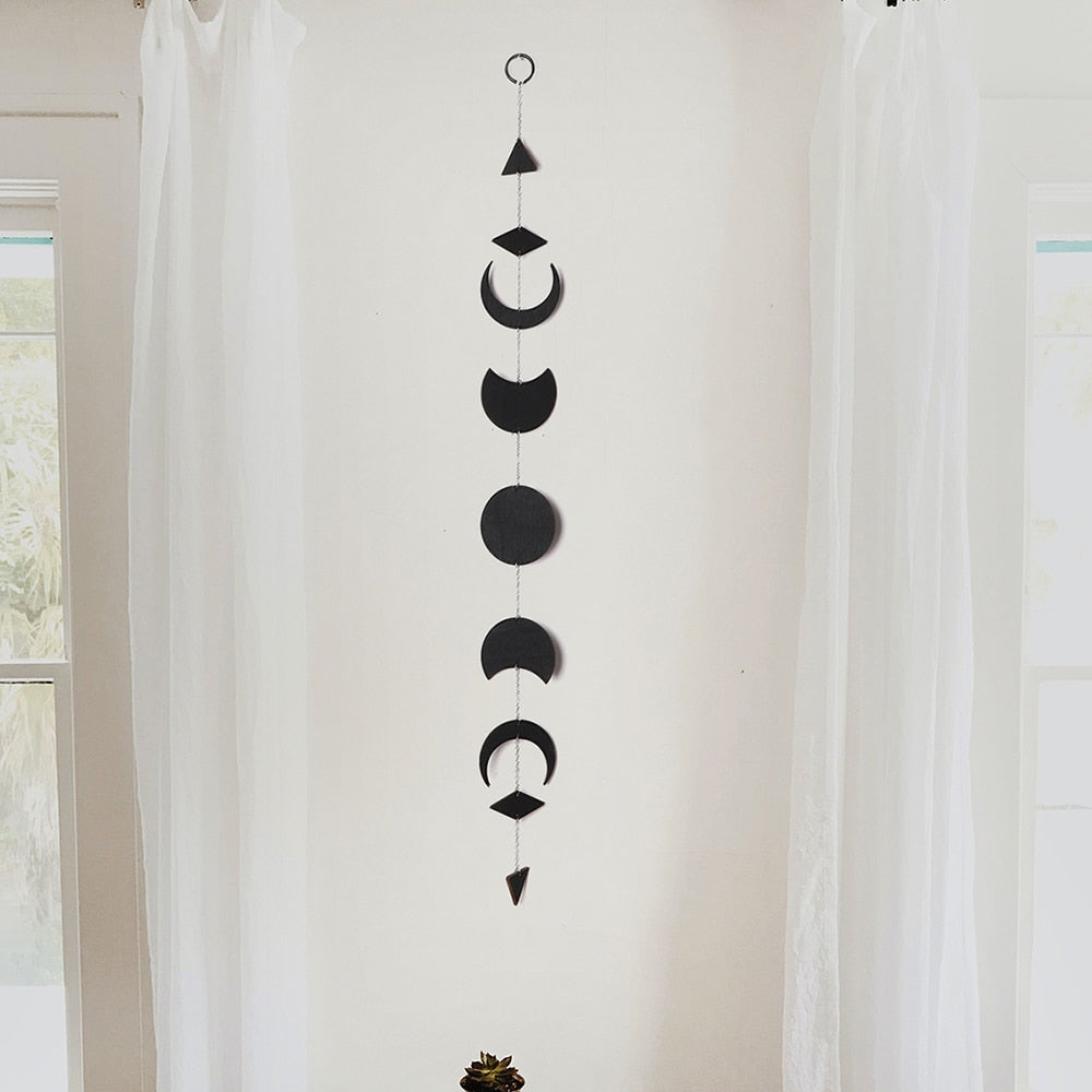 Wooden Moon Garland