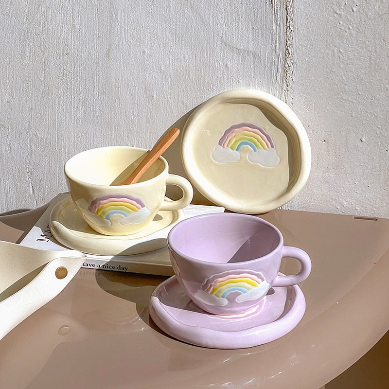 Rainbow Cup & Saucer