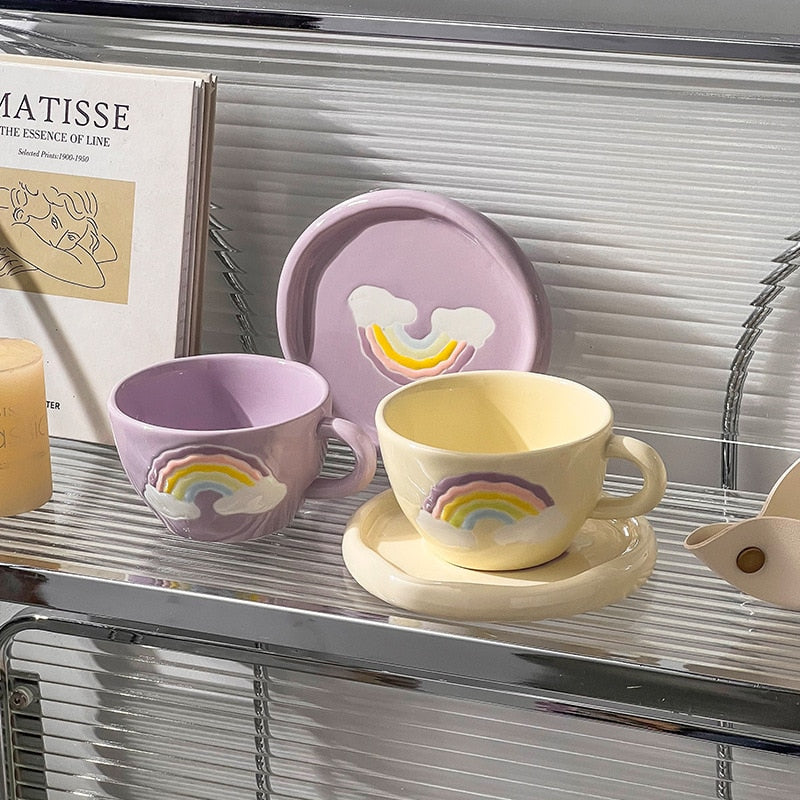 Rainbow Cup & Saucer