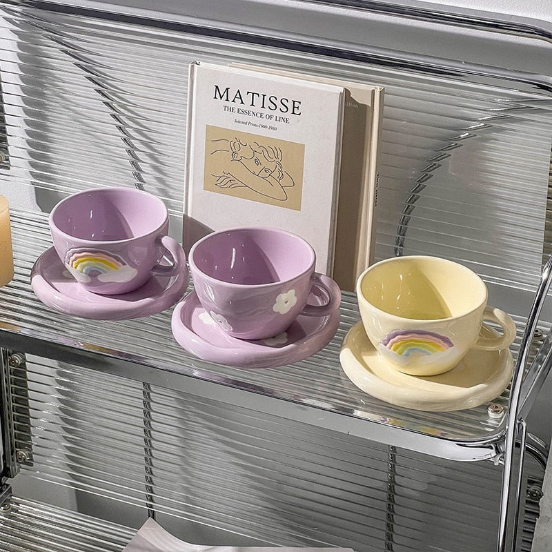 Flower Cup & Saucer