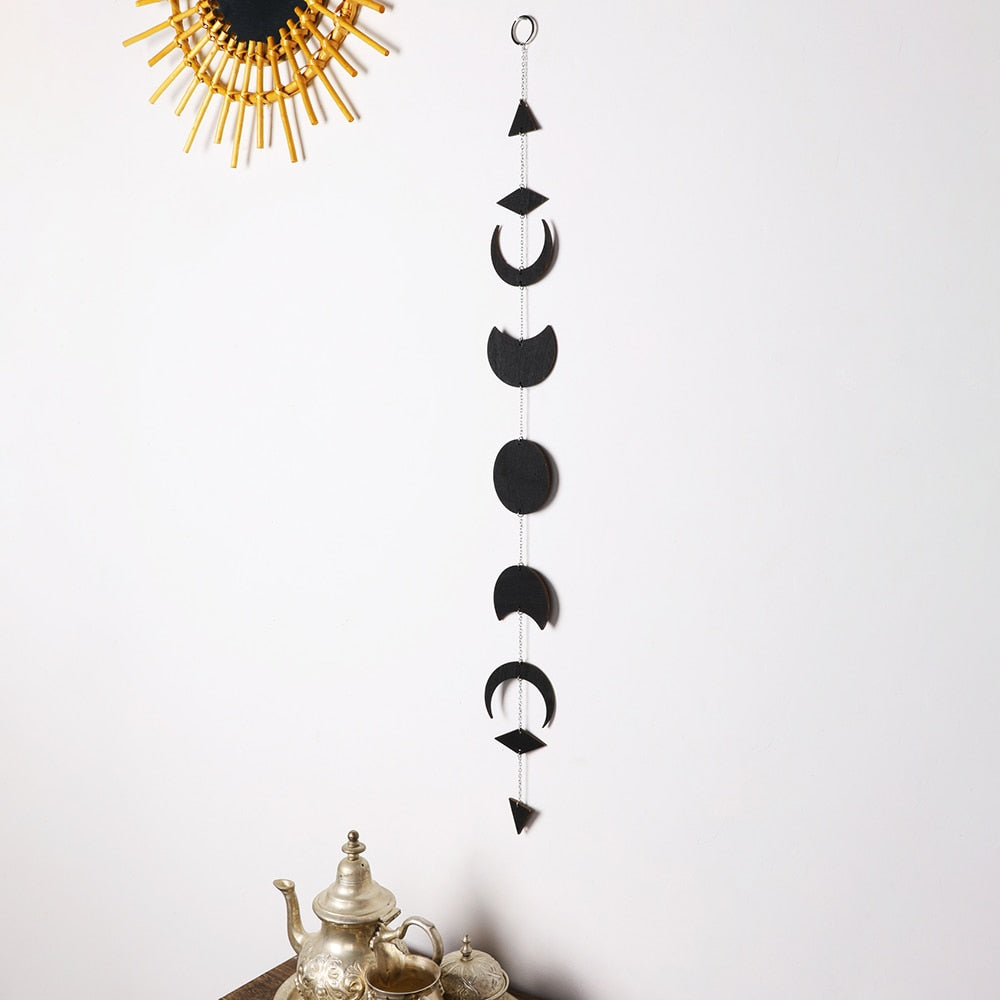 Wooden Moon Garland