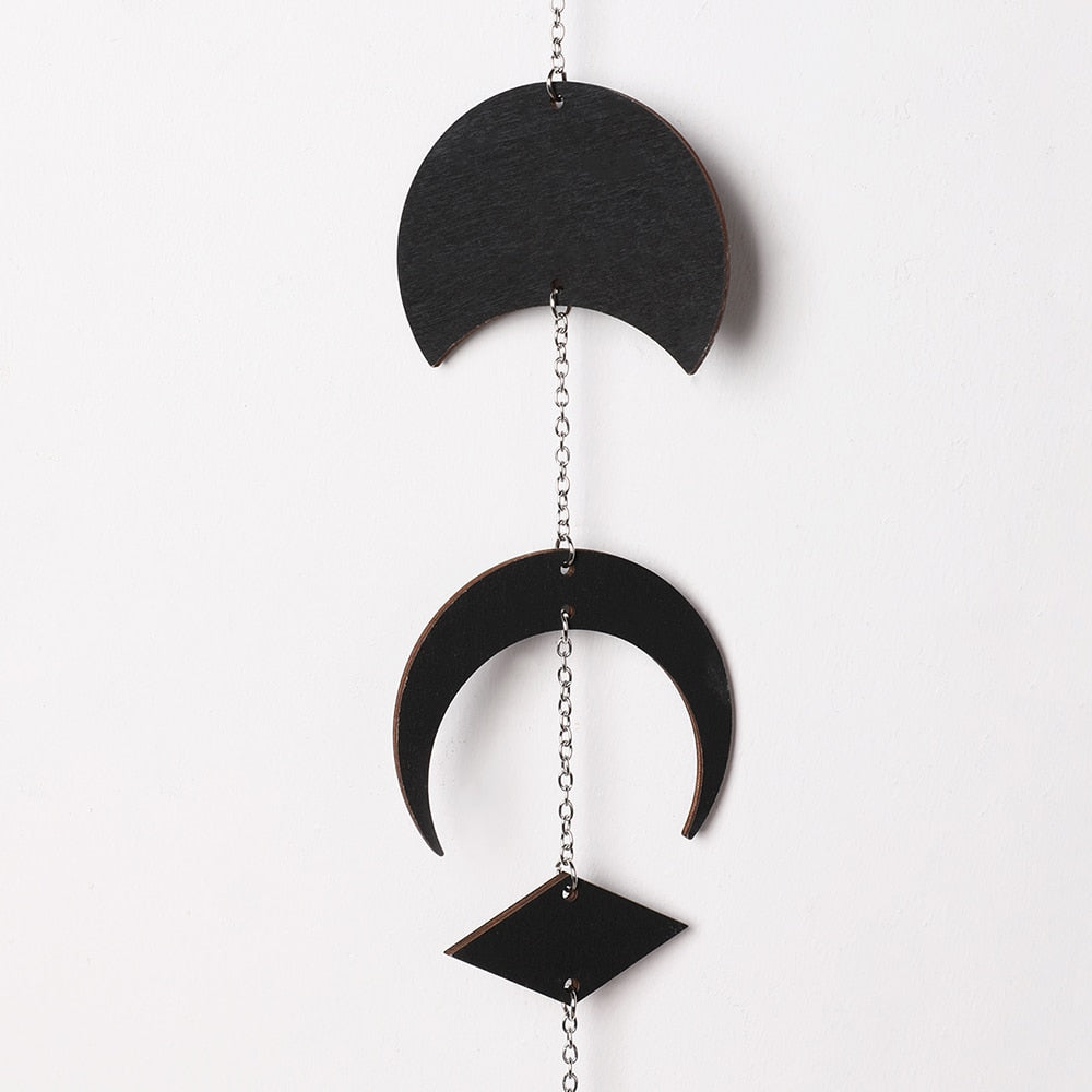 Wooden Moon Garland