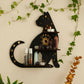 Black Cat Wooden Shelf
