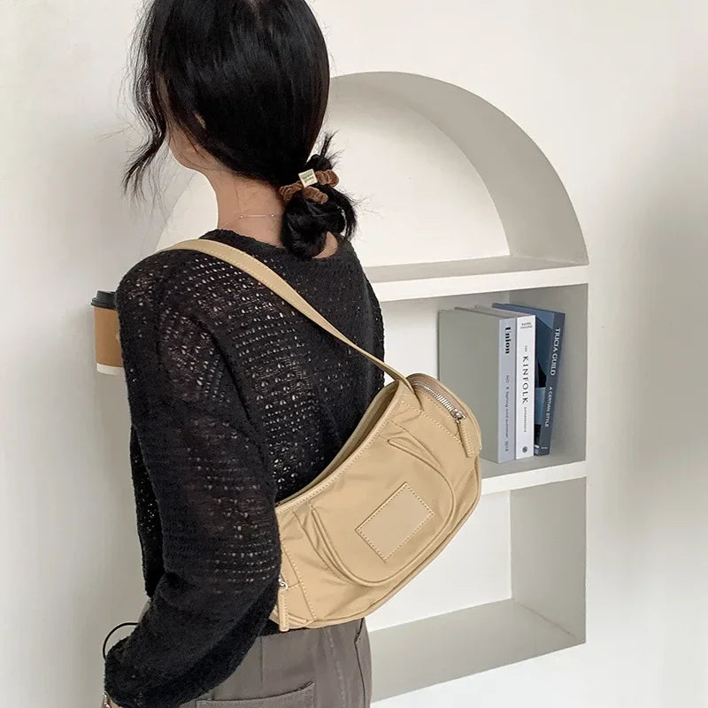 Nylon Baguette Bag