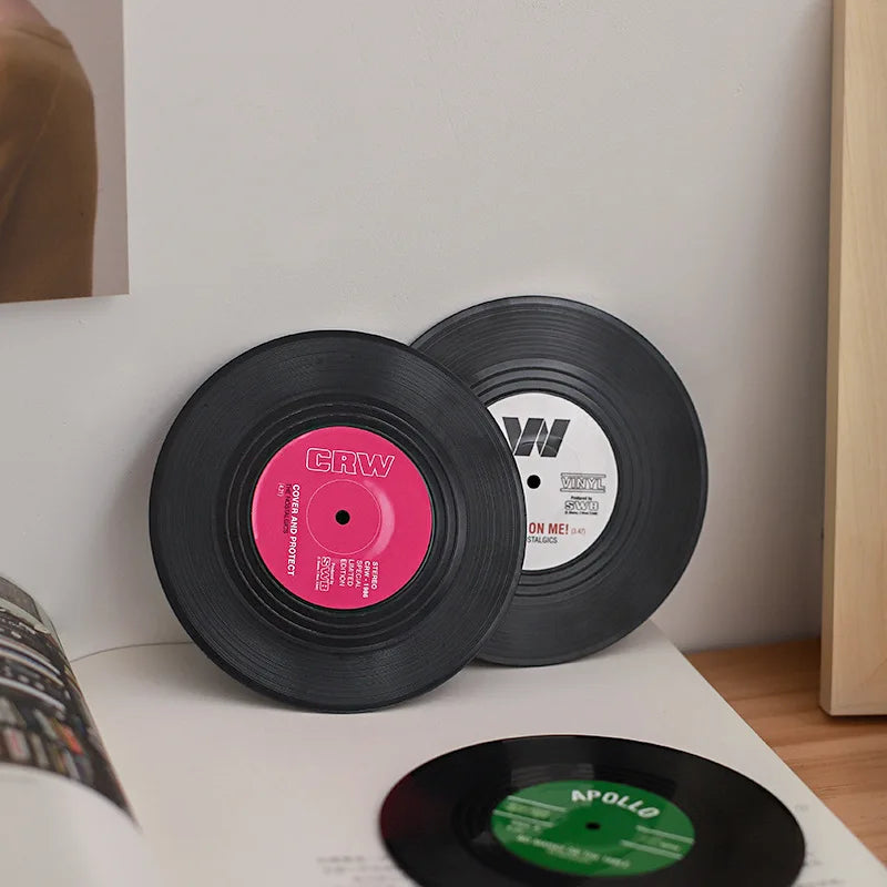 Vinyl Record Coaster Set – Cosmicbae